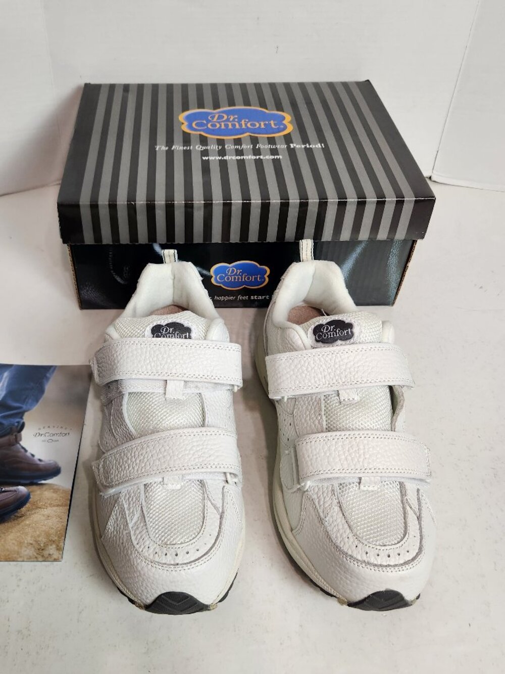 Dr. Comfort Winner-X Shoes Leather 7740 Men's 10W Diabetic Orthopedic White